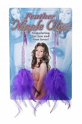 Feather Nipple Clip Purple