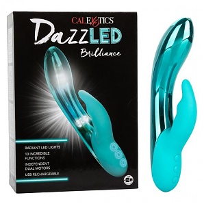 Dazzled Brilliance Led 5 Inch Vibrator - Teal