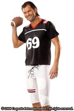 Football Player Black/white S/m