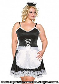 Diva Frisky French Maid Blk/wht 1x/2x (85520)